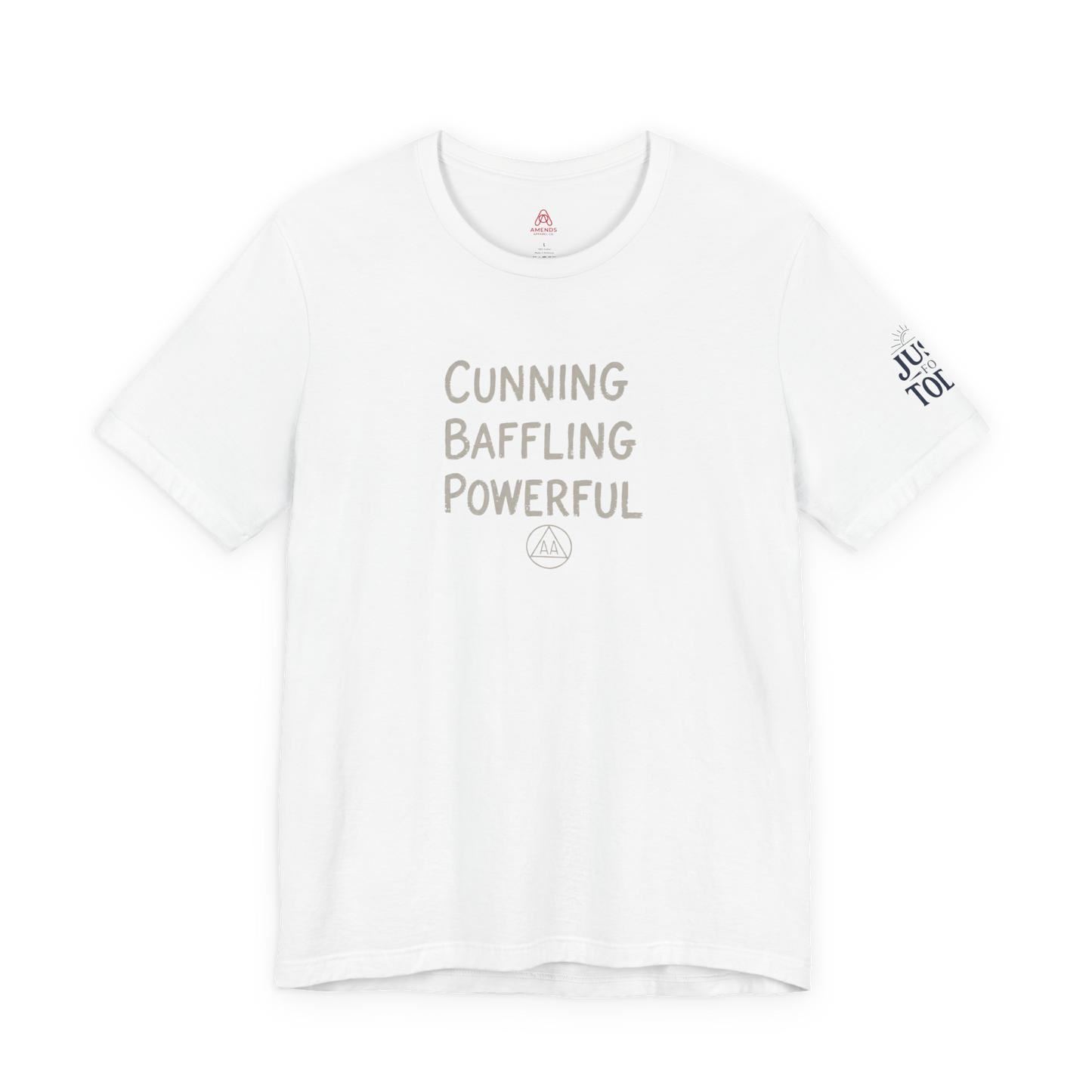Cunning Baffling Powerful Tee — Inspirational Graphic Short Sleeve Shirt