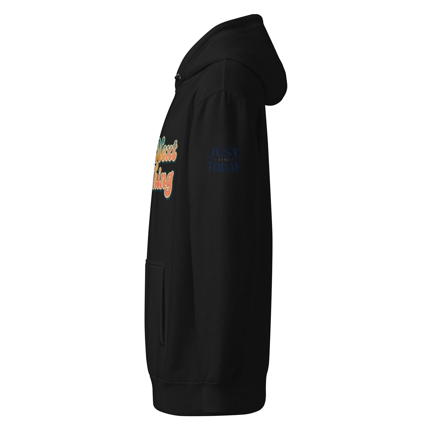 AmendsApparelCo black cotton-polyester blend hoodie with
